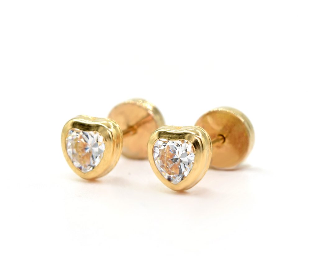 Aros Abridores bebe Circones con Oro Amarillo 18k.