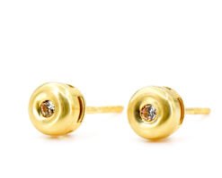 Aros Oro Amarillo 18k, u Oro Blanco 18k, con Diamante