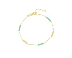 Pulsera Boho Amarillo 14k y mostacillas