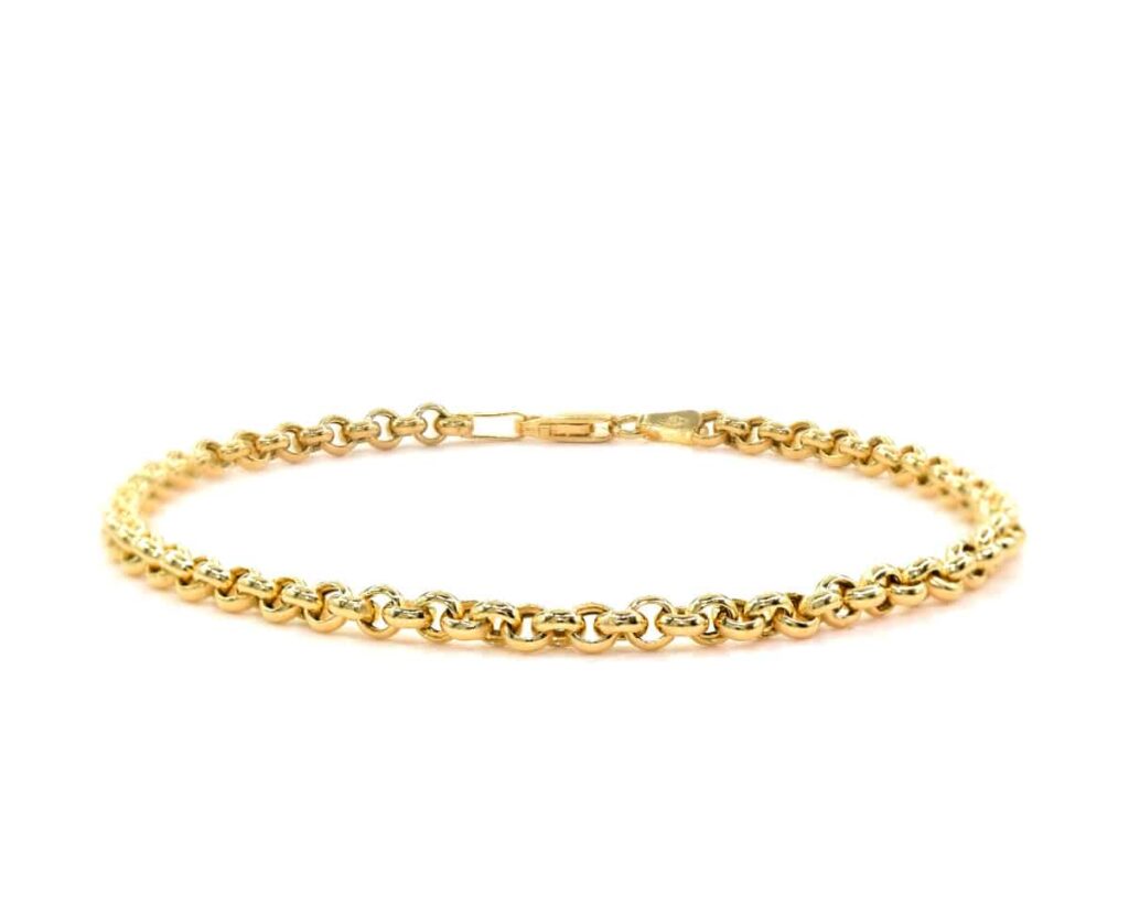 Pulsera Oro Amarillo 18k. 18 cm.