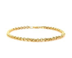 Pulsera Oro Amarillo 18k. 18 cm.